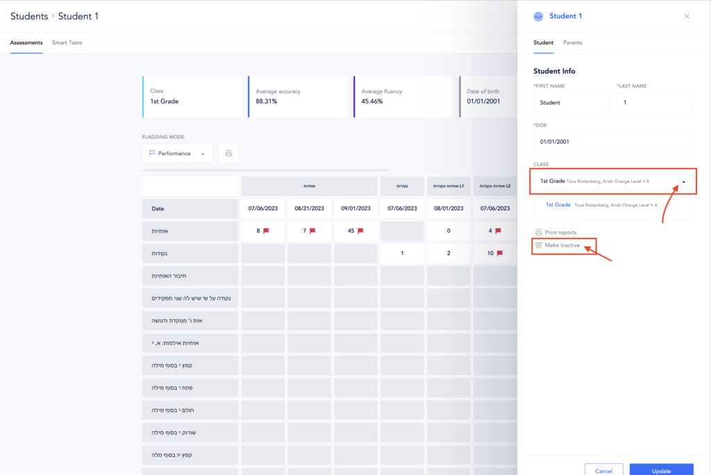 Editing Students Support